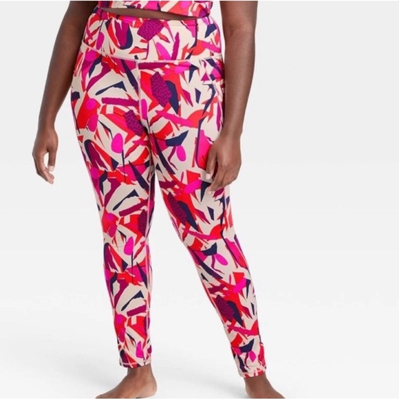 J Dow Fitness x Target Collection Geometric Pattern leggings Women’s Size 2X - Picture 1 of 7
